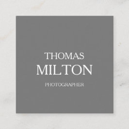 Einfache Elegante Minimalistische moderne QR-Codes Quadratische Visitenkarte