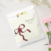 Einfache Elegante Minimalistische Red Bow Geschenktütchen (Versiegelt)