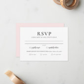 Einfache elegante Minimalistische UAWG Einladungsk Mitteilungskarte (Vorderseite/Rückseite Beispiel)