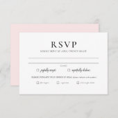 Einfache elegante Minimalistische UAWG Einladungsk Mitteilungskarte (Vorne/Hinten)