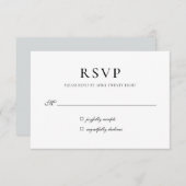 Einfache elegante Minimalistische UAWG Einladungsk Mitteilungskarte (Vorne/Hinten)