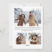 Einfache Elegante Minimalistische Weihnachten 4 Fo (Rückseite)