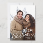 Einfache Elegante Minimalistische Weihnachten 5 Fo (Vorderseite)