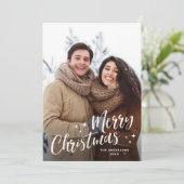 Einfache Elegante Minimalistische Weihnachten 5 Fo (Stehend Vorderseite)