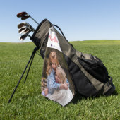 Einfache Elegante Modern Mothers Day Foto Name Golfhandtuch (Gras)