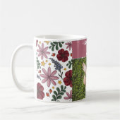 Einfache Elegante Modern Mothers Day Foto Name Kaffeetasse (Links)