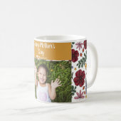 Einfache Elegante Modern Mothers Day Foto Name Kaffeetasse (VorderseiteRechts)