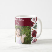 Einfache Elegante Modern Mothers Day Foto Name Kaffeetasse (VorderseiteRechts)