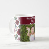 Einfache Elegante Modern Mothers Day Foto Name Kaffeetasse (Vorderseite Links)