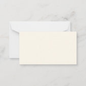 Einfache Elegante Moderne Abschluss Note Card Mitteilungskarte (Rückseite)