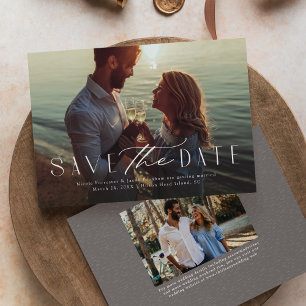 Einfache elegante moderne Art von Save-the-Date mi Save The Date