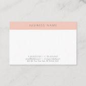 Einfache Elegante Moderne Berufliche Vorlage Visitenkarte (Rückseite)