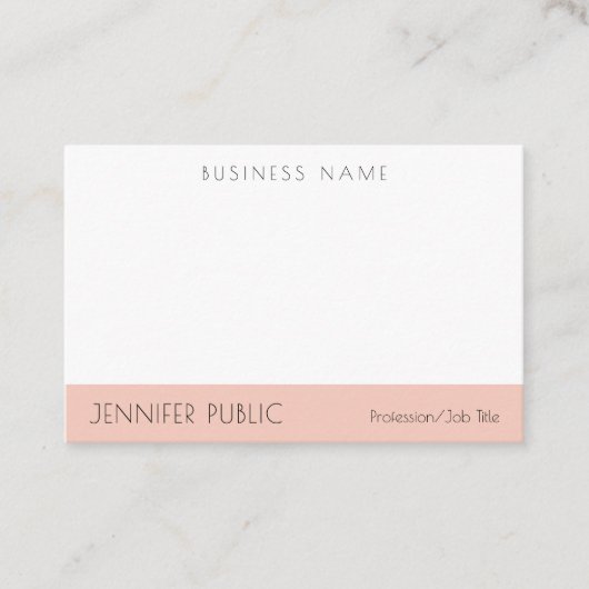 Einfache Elegante Moderne Berufliche Vorlage Visitenkarte (Vorderseite)