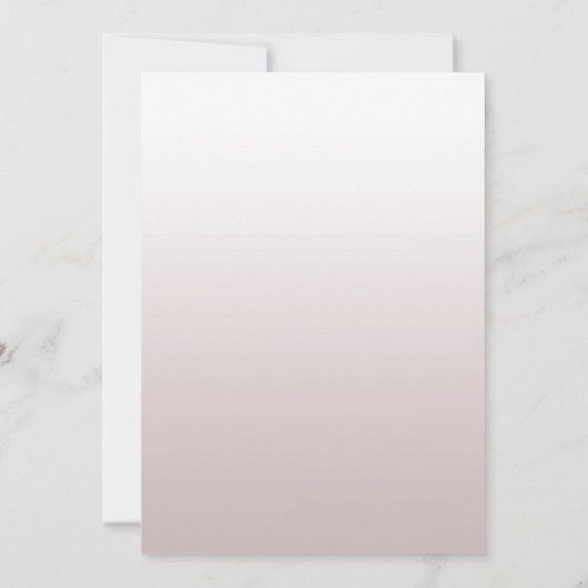 Einfache Elegante moderne Blätter Vielen Dank Einladung (Rückseite)