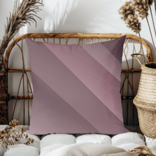 Einfache Elegante Moderne diagonale Streifen Dunkl Kissen