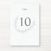 Einfache Elegante Moderne Foliage Blätter Kunst, D Tischnummer