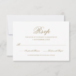 Einfache Elegante Moderne formale Schrift RSVP Karte