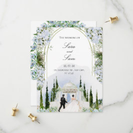 Einfache elegante moderne Foto-Hochzeitseinladung Save The Date