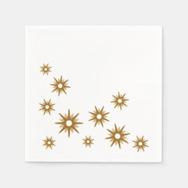 Einfache Elegante Moderne Gold Stars Serviette