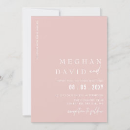 Einfache Elegante Moderne Hochzeit Einladung