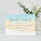 Einfache Elegante Moderne Hochzeit Save the Date (Stehend Vorderseite)