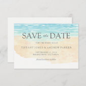 Einfache Elegante Moderne Hochzeit Save the Date (Vorne/Hinten)