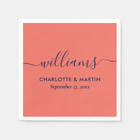 Einfache Elegante Moderne Hochzeit von Navy Blue u