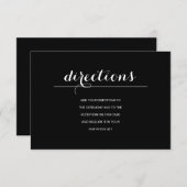 Einfache elegante moderne Karte für Hochzeiten (Vorne/Hinten)