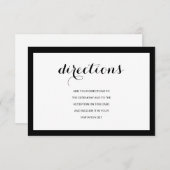 Einfache elegante moderne Karte für Hochzeiten (Vorne/Hinten)