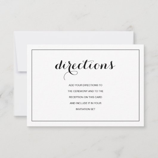 Einfache elegante moderne Karte für Hochzeiten (Vorderseite)