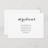 Einfache elegante moderne Karte für Hochzeiten (Vorne/Hinten)