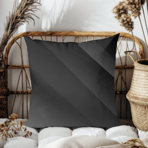 Einfache Elegante Moderne magische Streifen Schwar Kissen