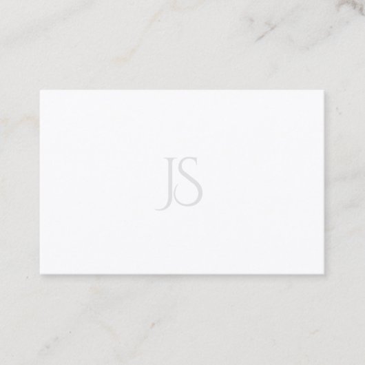 Einfache elegante moderne Minimalistische Visitenkarte (Vorderseite)