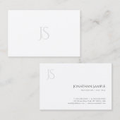 Einfache elegante moderne Minimalistische Visitenkarte (Vorne/Hinten)