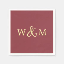 Einfache Elegante Moderne Mit Monogramm Hochzeit