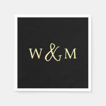Einfache Elegante Moderne Mit Monogramm Hochzeit