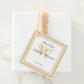 Einfache Elegante Moderne Monogram Vielen Dank Geschenkanhänger (Beispiel)