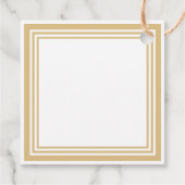 Einfache Elegante Moderne Monogram Vielen Dank Geschenkanhänger (Rückseite)