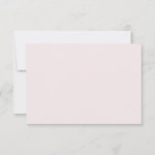 Einfache Elegante Moderne Peach Wedding Speichern  Save The Date (Rückseite)