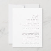 Einfache Elegante Moderne Probe Abendessen Einladu Einladung (Vorderseite)