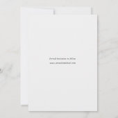 Einfache Elegante Moderne Skript-Foto Hochzeit Save The Date (Rückseite)