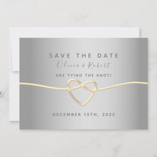 Einfache Elegante Moderne Skripthochzeit Save The Date (Vorderseite)