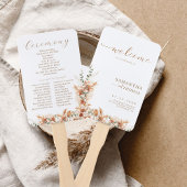 Einfache Elegante Moderne Terracotta Hochzeit Prog Fächer