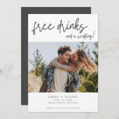 Einfache Elegante Modernes Foto Sonnige Hochzeit Save The Date (Vorne/Hinten)