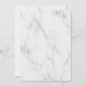 Einfache Elegante Monogram Classic Wedding Einladung (Rückseite)