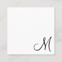 Einfache elegante Monogram modern
