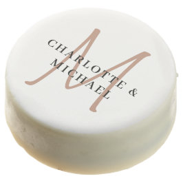 Einfache, elegante, monogramm Hochzeit