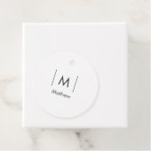 Einfache, elegante Monogramm Trauzeuge-Mannschafts Geschenkanhänger (Beispiel)