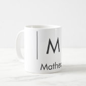 Einfache, elegante Monogramm Trauzeuge-Mannschafts Kaffeetasse (Vorderseite Links)