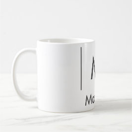 Einfache, elegante Monogramm Trauzeuge-Mannschafts Kaffeetasse